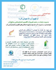 هوش آب- مدیریت آب- ردپای آب-آموزشی